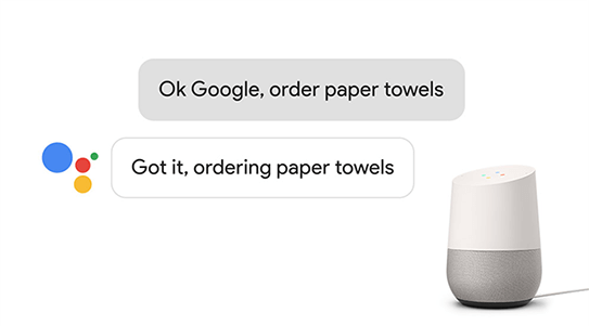 Os consumidores agora podem comprar em varejistas participantes do Google Express com o Google Assistente no Google Home.