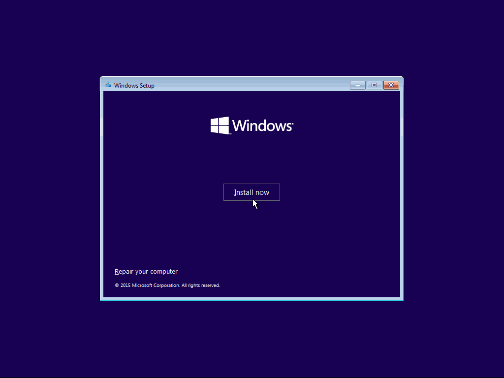 02 Instalar agora Instalação limpa do Windows 10