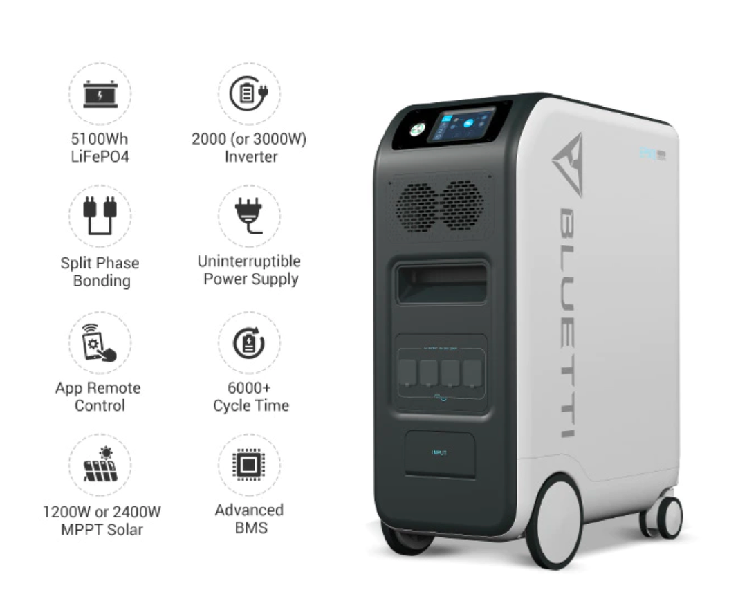 BLUETTI lança seu sistema de energia de backup doméstico EP500 no Kickstarter