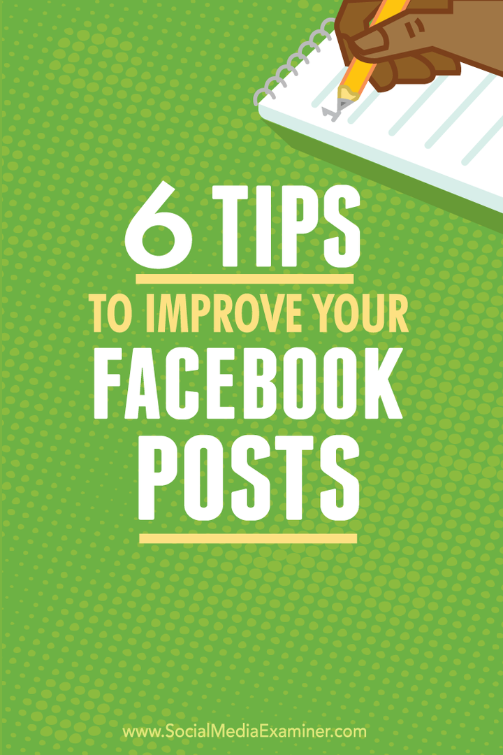 6 dicas para melhorar suas postagens no Facebook: examinador de mídia social