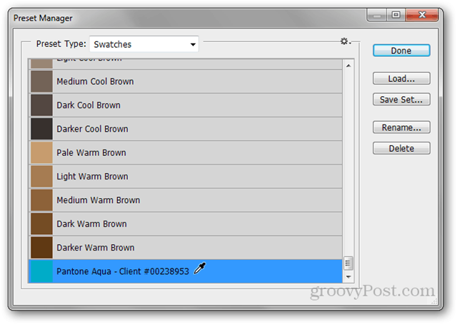 Photoshop Adobe Presets Templates Fazer o download Criar Criar Simplificar Fácil Simples Acesso rápido Novo guia de tutorial Amostras Paletas de cores Ferramenta de designer de design Pantone Swatch Final Preset Manager