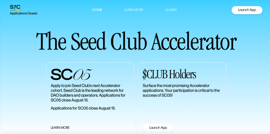 seed-club-dao-accelerator-programa-landing-page