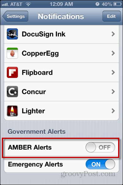 Como desativar os alertas AMBER em um iPhone