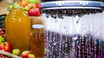 Quais são os benefícios do suco de vinagre de maçã? O que acontece se você adicionar vinagre de maçã à água do chuveiro?