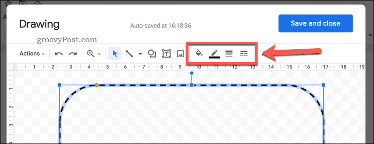 Formatando uma forma no Google Docs