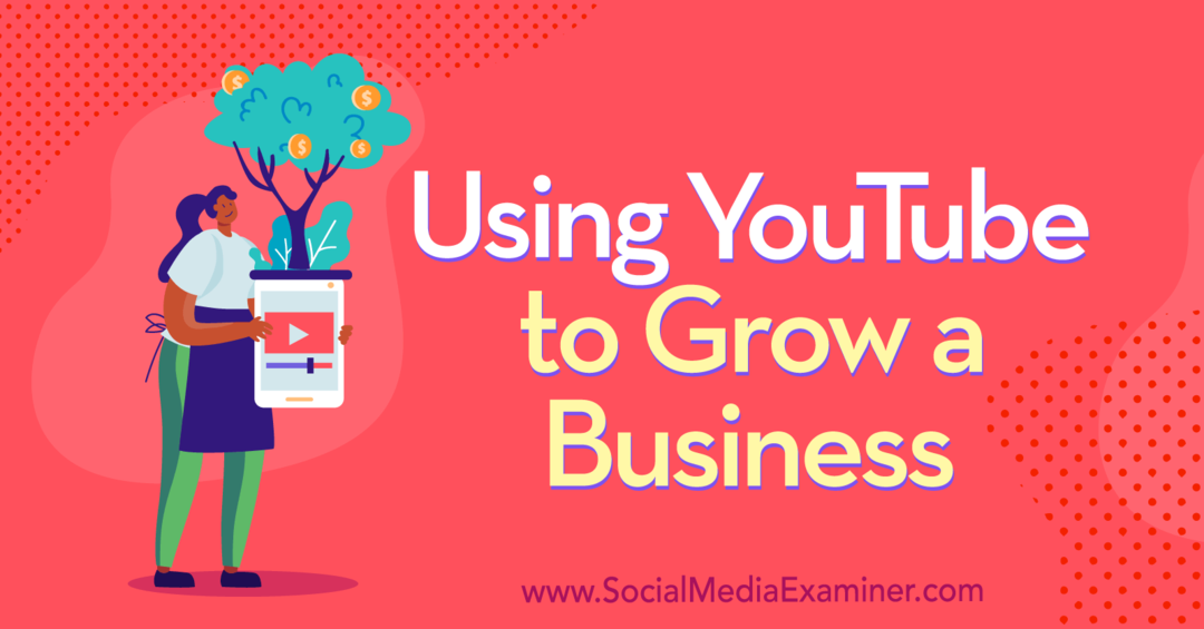 Usando o YouTube para crescer um negócio, apresentando ideias de Jessica Stansberry no podcast de marketing de mídia social.