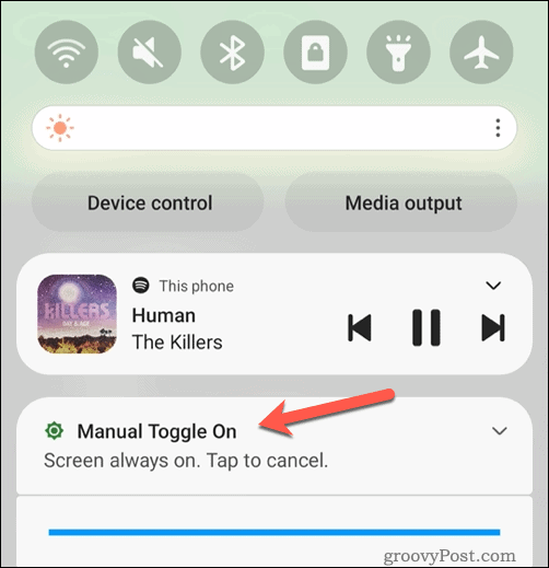 Opção de alternância manual para Kinscreen no Android