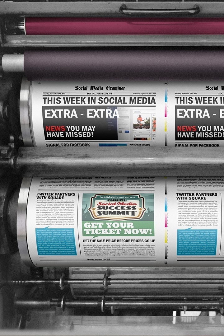 examinador de mídia social, notícias semanais, 19 de setembro de 2015