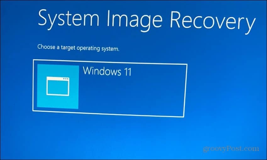 Escolha o sistema operacional Windows 11 de destino