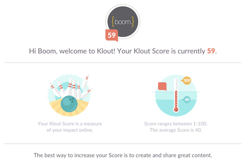 display klout