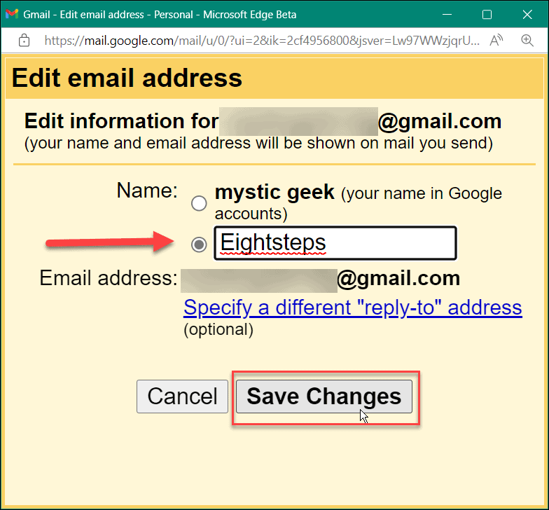 Como mudar o nome no gmail