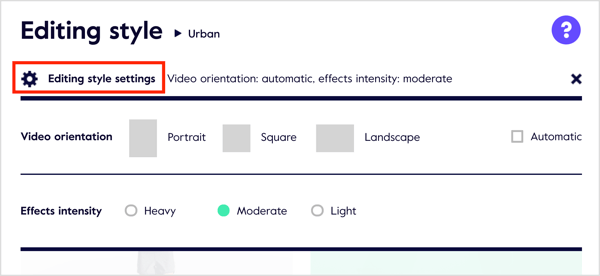 Clique em Editar configurações de estilo para ver as opções de personalização.