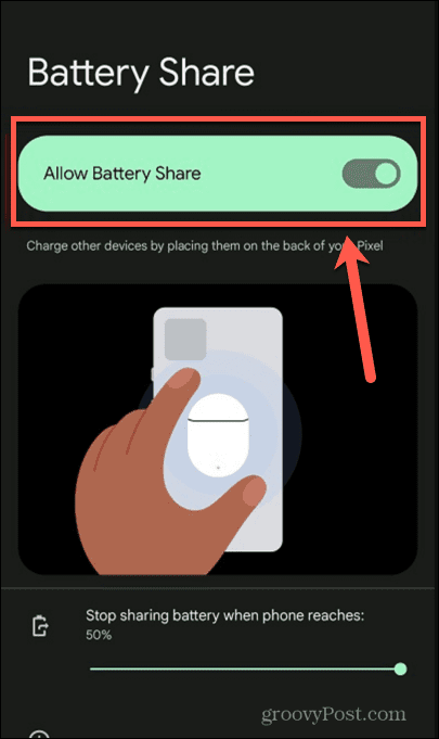 permitir compartilhamento de bateria