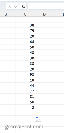 números inteiros aleatórios do Excel