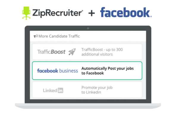 O Facebook integra as listas do ZipRecruiter aos marcadores de empregos na plataforma.