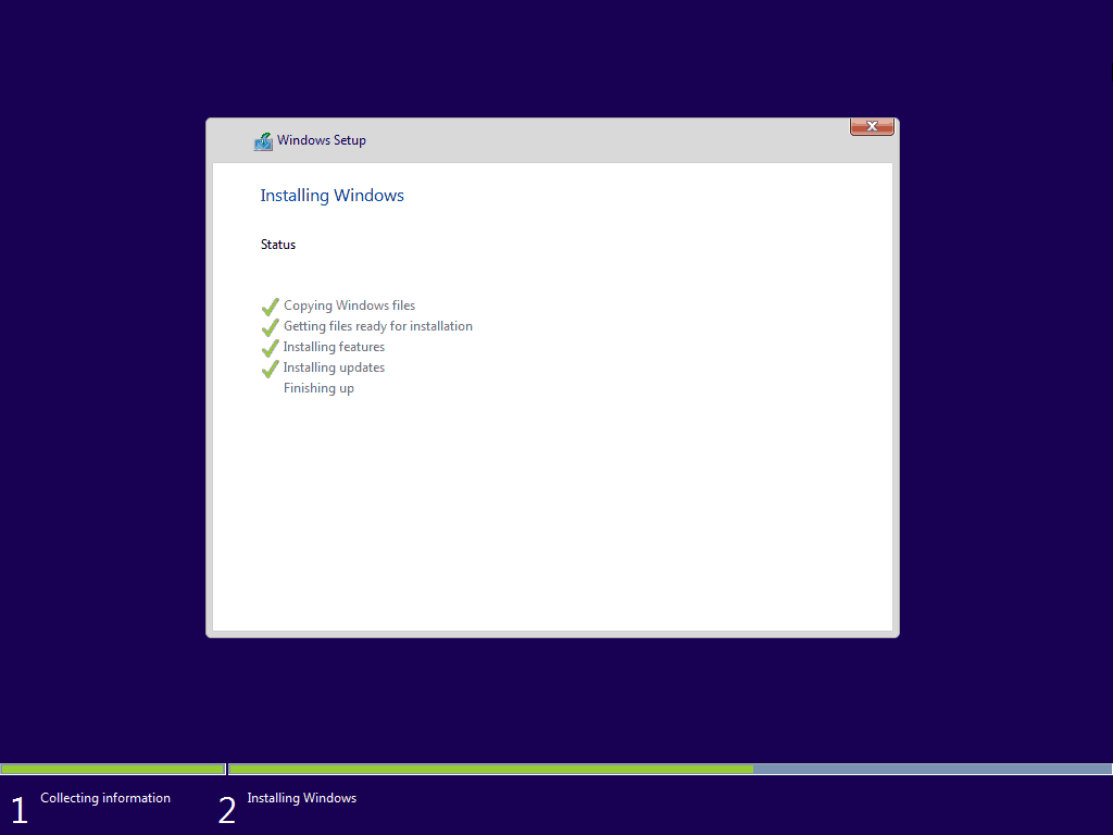 11 Concluindo a instalação limpa do Windows 10