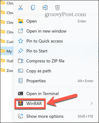 windows 11 menu de contexto winrar
