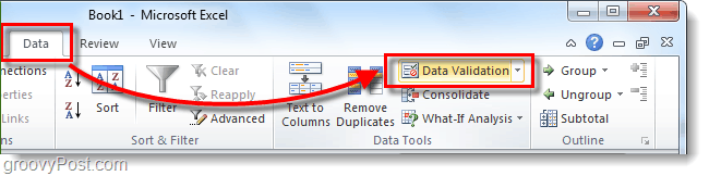 Como adicionar listas suspensas e validação de dados às planilhas do Excel 2010