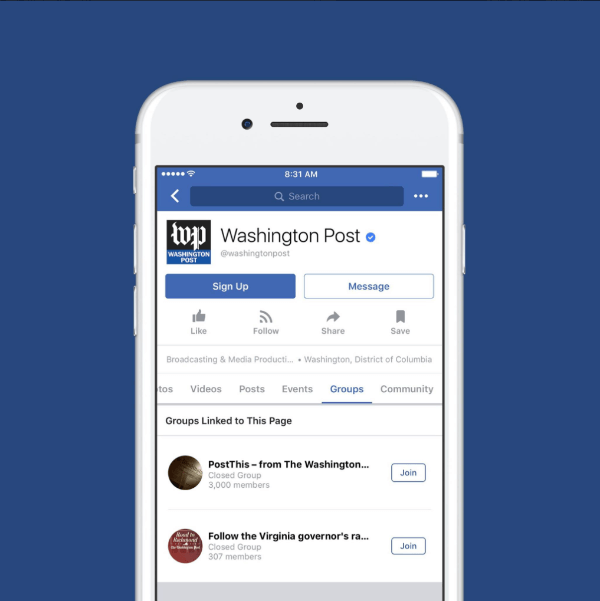 O Facebook anunciou que o Groups for Pages já está disponível em todo o mundo.