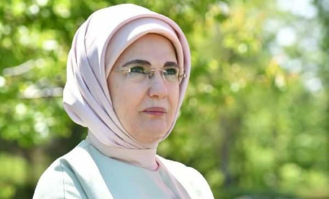 Emine Erdoğan ao povo dos Emirados Árabes Unidos que apoiou a campanha de ajuda humanitária 