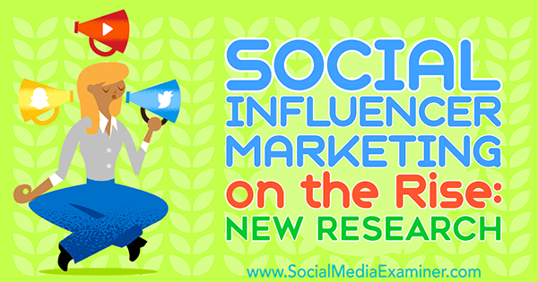Marketing de influência social em ascensão: nova pesquisa de Michelle Krasniak no examinador de mídia social.