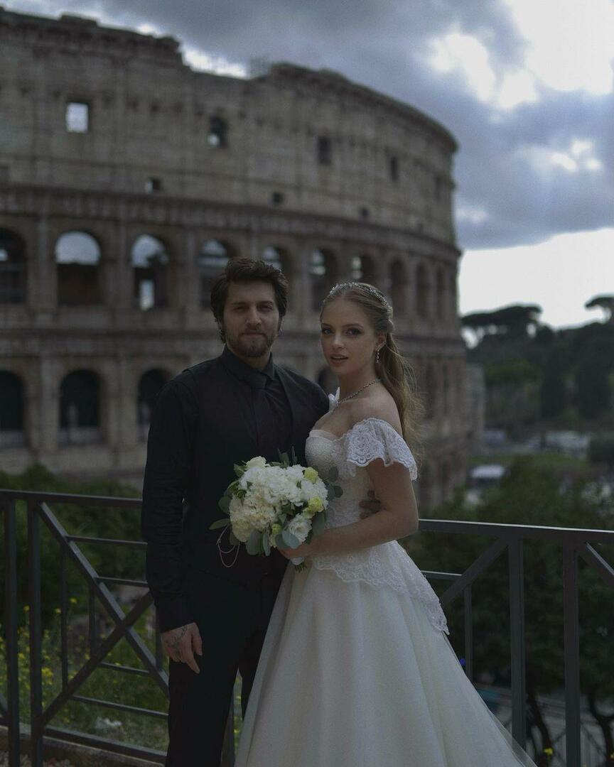 O casamento do famoso casal foi realizado em Roma