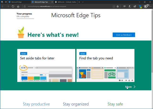 Desativar a irritante página de boas-vindas do Microsoft Edge 'First Run' no Windows 10
