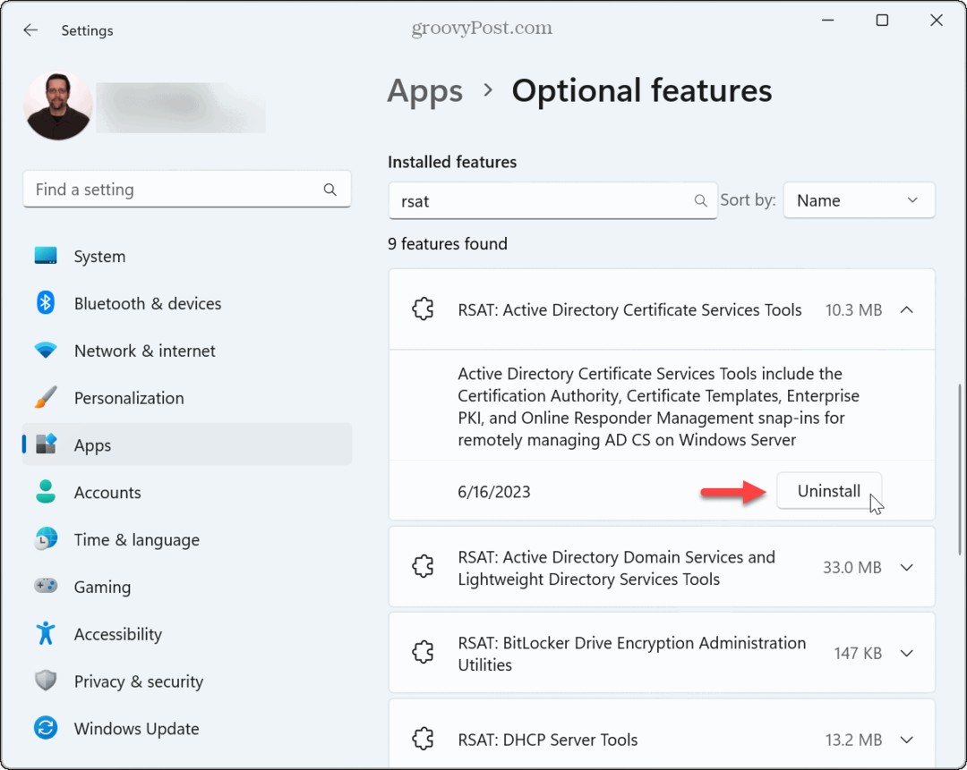 Instale o RSAT no Windows 11