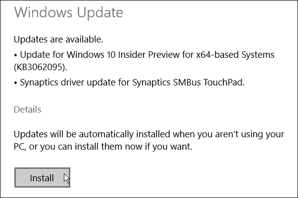 Atualização do Windows 10 Build 10074 KB3062095 disponível