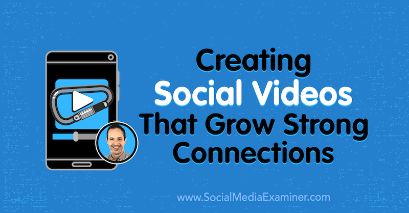 Criação de vídeos sociais que fortalecem as conexões, apresentando ideias de Matt Johnston sobre o podcast de marketing de mídia social.