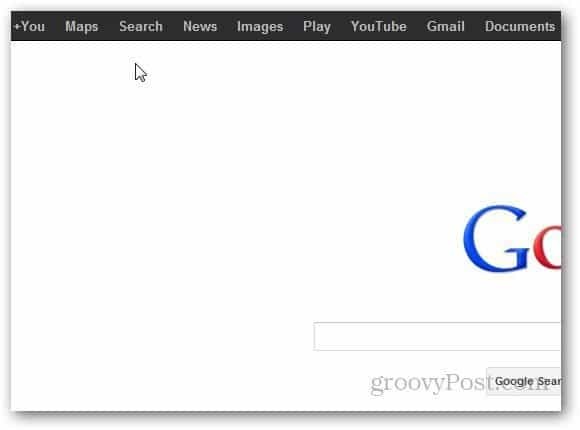 Personalizar a barra de navegação do Google no Google Chrome [Extension]