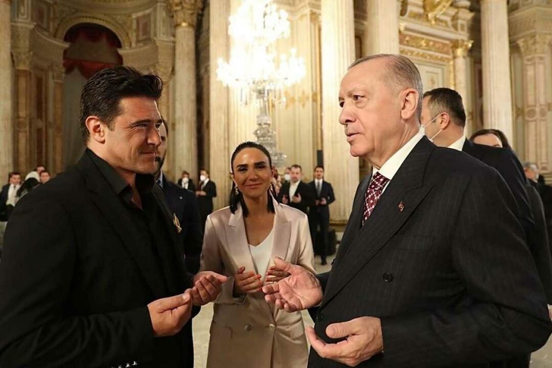 Hakan Ural e o presidente Recep Tayyip Erdogan