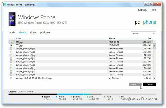 windows phone 8 windows phone app sincronização para pc