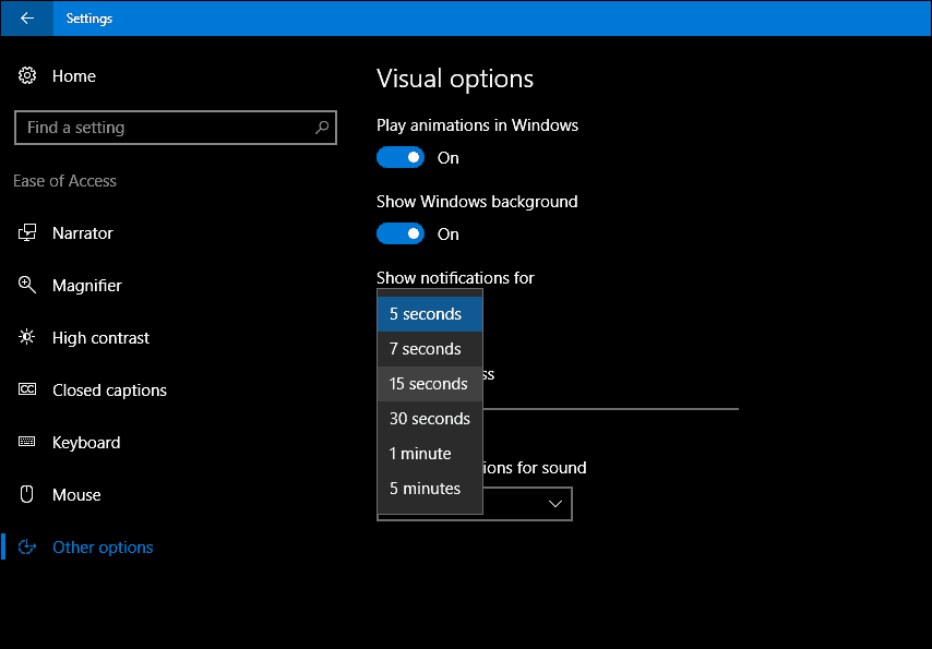 Como manter as notificações do Windows 10 na tela por mais tempo
