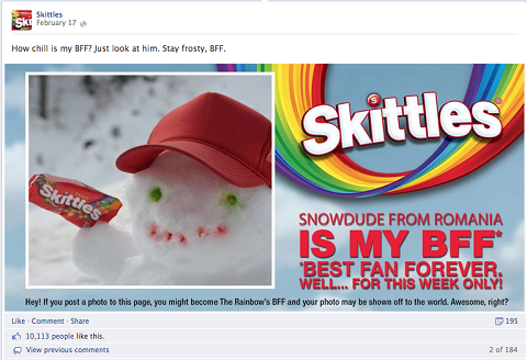 skittles bff post no facebook