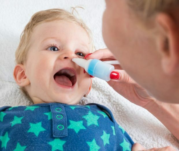 Como a congestão nasal em bebês