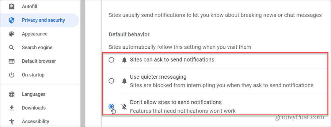 Como parar as notificações no Google Chrome