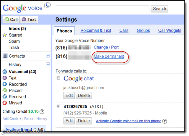 mantenha seu número de voz antigo do Google após a portabilidade