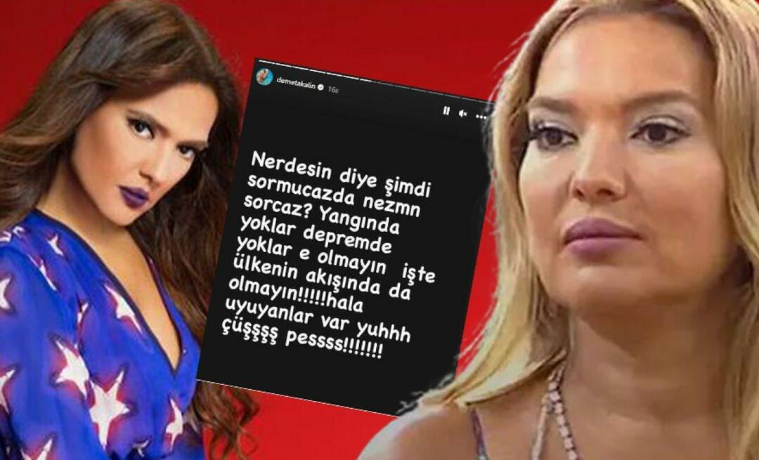 Demet Akalın abriu a boca e fechou os olhos! Ele disse que eles estão ausentes no incêndio, eles estão ausentes no terremoto...