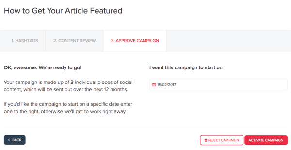 MissingLettr.com se encarrega de promover a postagem do seu blog por 12 meses.