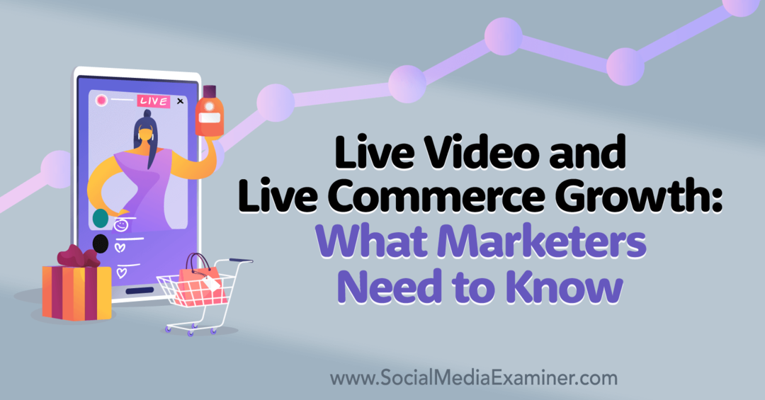 Vídeo ao vivo e crescimento do comércio ao vivo: o que os profissionais de marketing precisam saber: examinador de mídia social