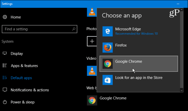 Aplicativos padrão do Windows 10