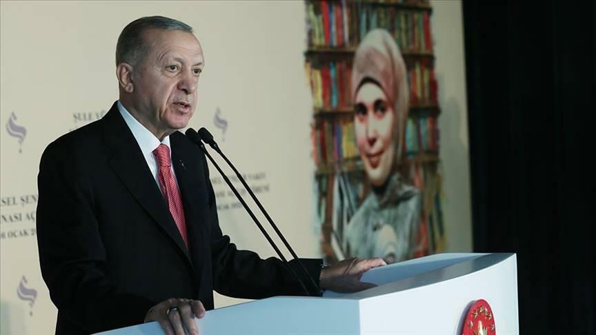 Presidente Erdoğan falou na abertura da Fundação Şule Yüksel Şenler