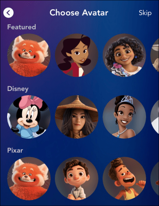 Avatar da Disney atualiza seus controles parentais no Disney Plus