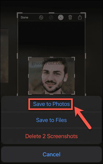 iphone salvar em fotos