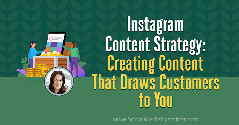 Estratégia de conteúdo do Instagram: criando conteúdo que atraia clientes para você, apresentando ideias de Alex Tooby no podcast de marketing de mídia social.