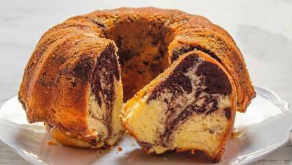 Como fazer o bolo brownie de mármore mais fácil do mundo? Receita de bolo de mármore deliciosa