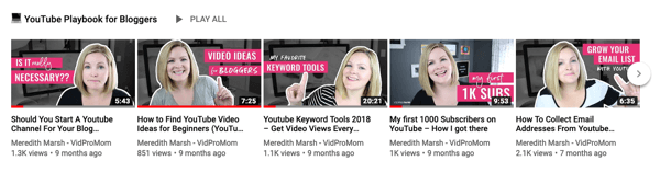 Como usar uma série de vídeos para expandir seu canal no YouTube, exemplo de uma série de 5 vídeos no YouTube sobre um único tópico