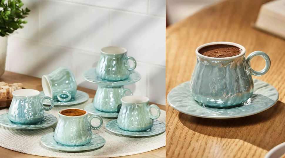 Conjunto de xícara de café de 12 peças Emsan Teşvikiye