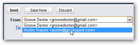 escolha o endereço no gmail